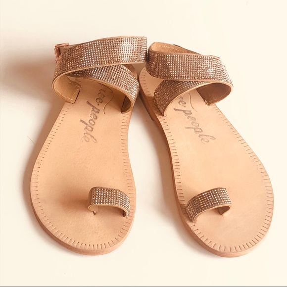 Free People rose gold sandal - Picture 3 of 10